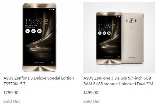 asus-us-online-store-zenfone-3-deluxe-sold-out